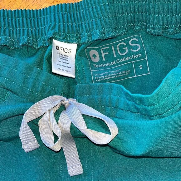 EXCELLENT CONDITION WOMEN’S SIZE SMALL FIGS DOWA GREEN SCRUB PANTS - Picture 8 of 14